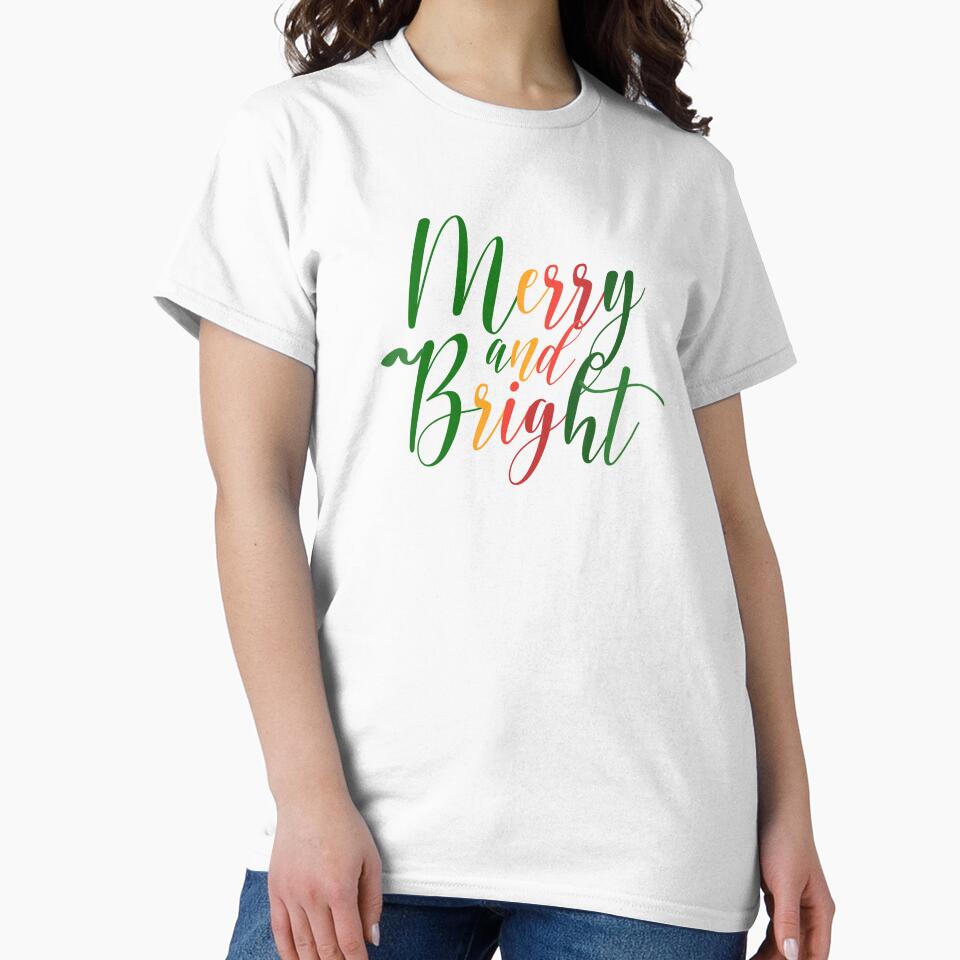 Merry And Bright Colorful Quote by InnaPo ⭐⭐⭐⭐⭐