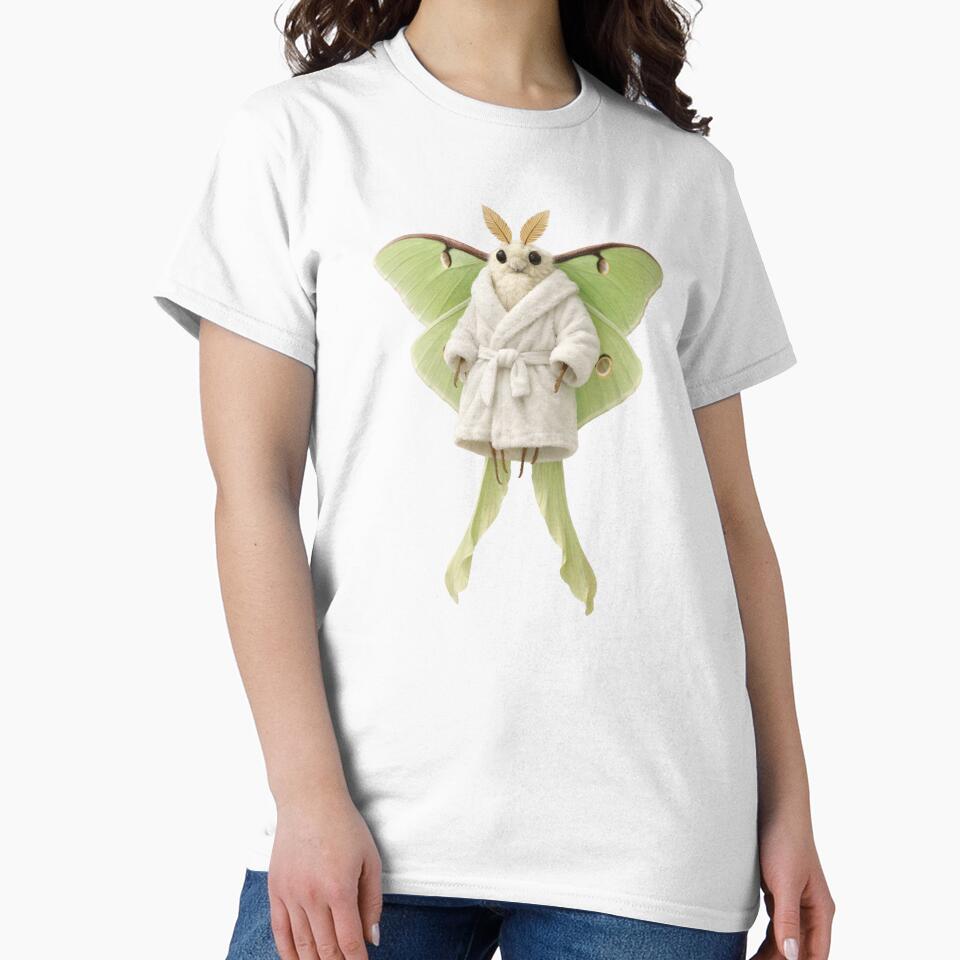 Relaxing Bathrobe Luna Moth by Sillytoe