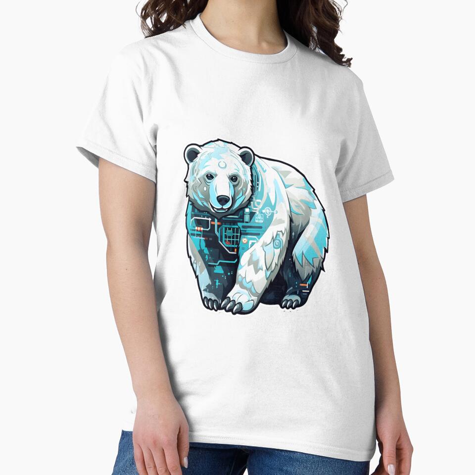 Cyber Polar Bear // Polar Bear // Cool Animal // Cyber Animal // Future Animal Art // Animal Warrior // Animal Cute Art by SMARTKIT  DESIGNAGENCY