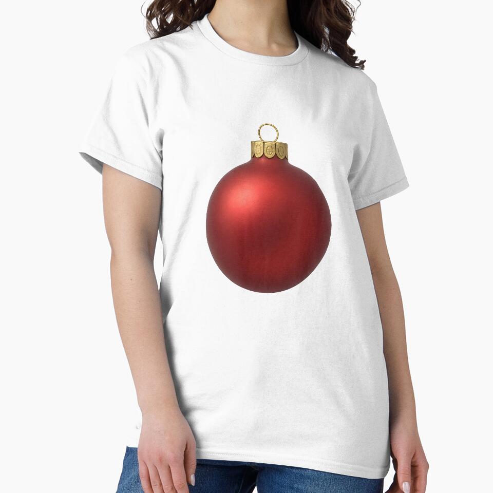 Red Christmas Ornament Ball Sticker by SassyArtistry