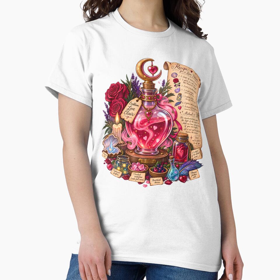 Everbloom Love Elixir - Recipe for a Love Potion Dark Academia by Neurospicy Trolls