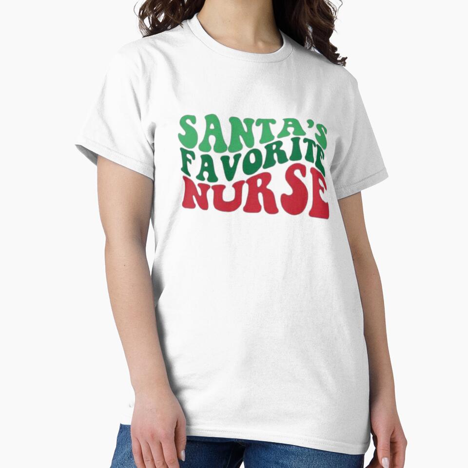 santa's favorite nurse, merry christmas, santa's favorite, christmas nurse, christmas nurse, nurse gift by Sophistical