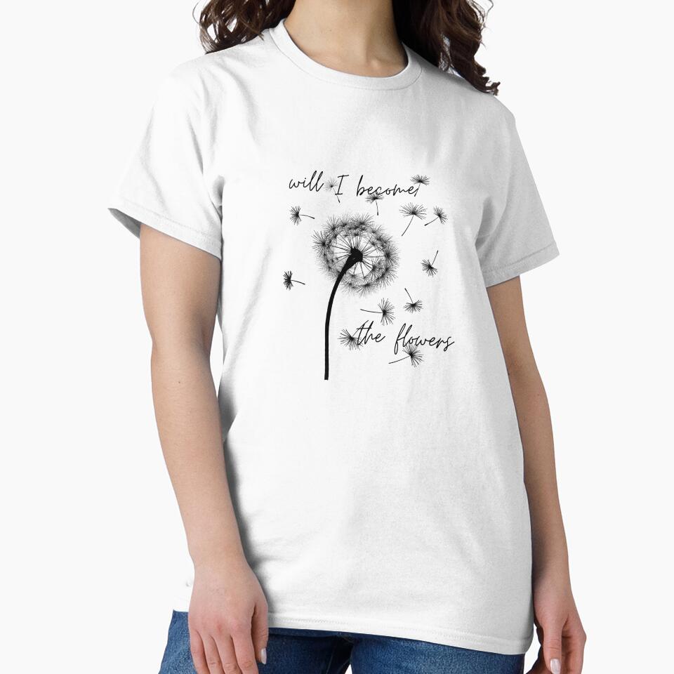 Will I Become The Flowers // dark academia quotes dandelion seeds illustration by vela-ramhorn