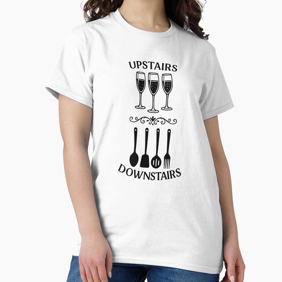 Upstairs, Downstairs Vintage Champagne & Kitchen Utensils Split Design by yaney85