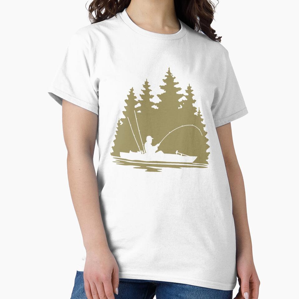 Kayak Fisherman Forest Scene by Sam Morrison
