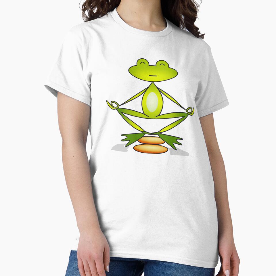 Zen Frog Meditating by RedBerryBliss