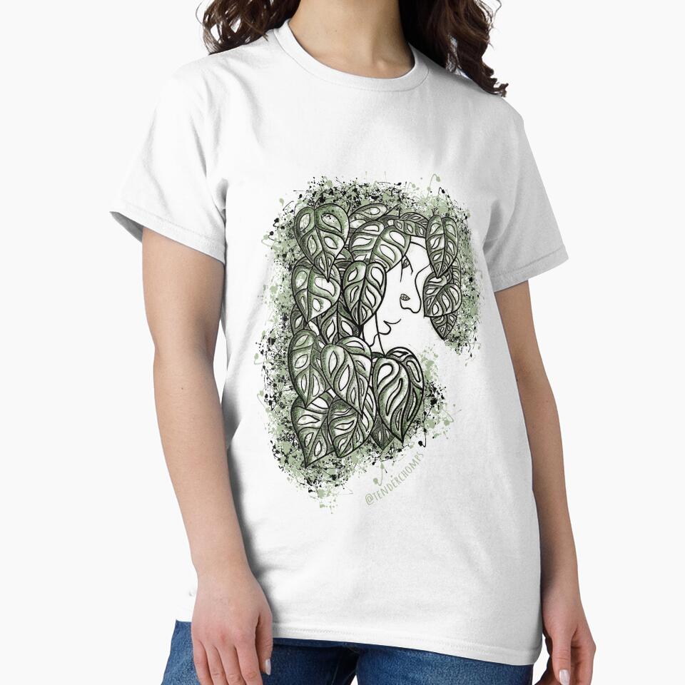 Abstract Monstera Plant Lady by tenderchomps