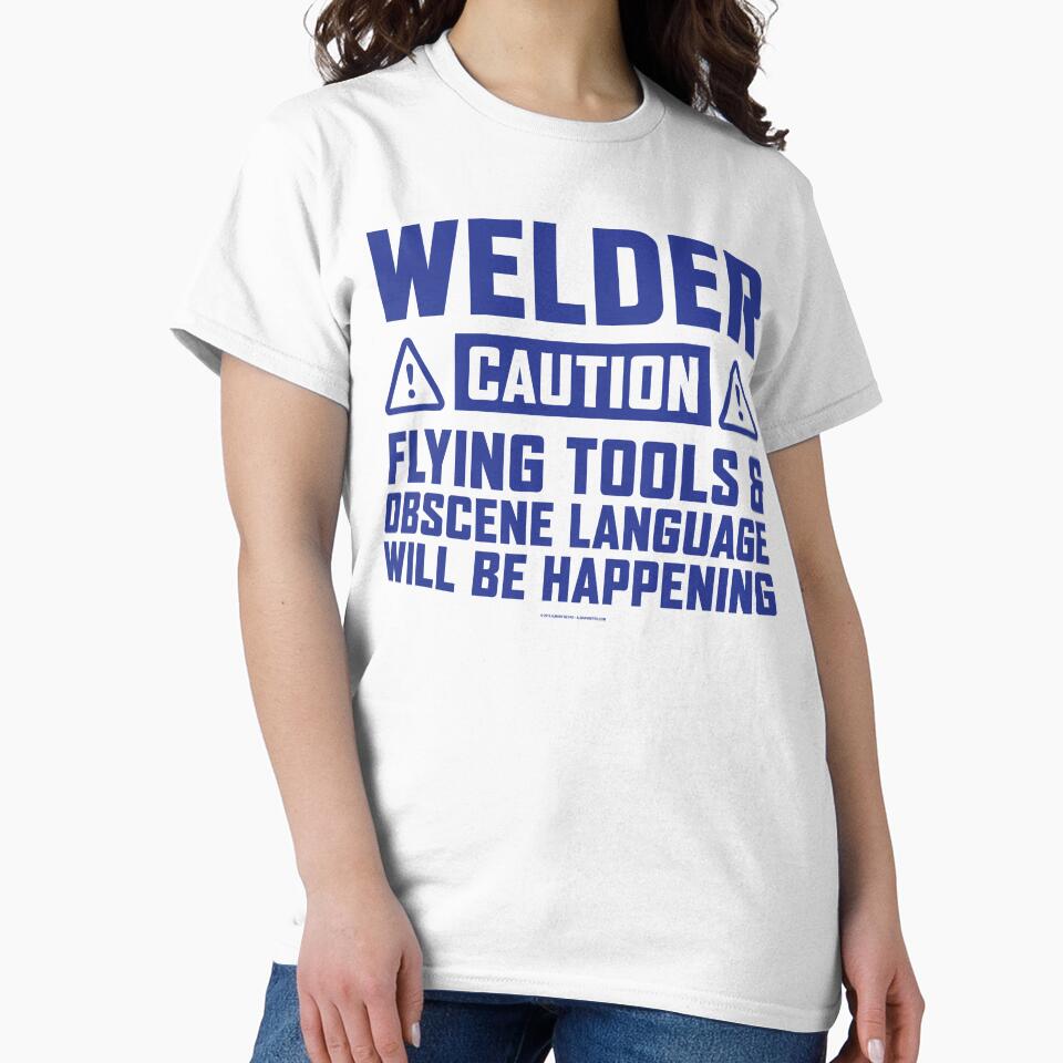 Caution Welder Flying Tools by remoteart