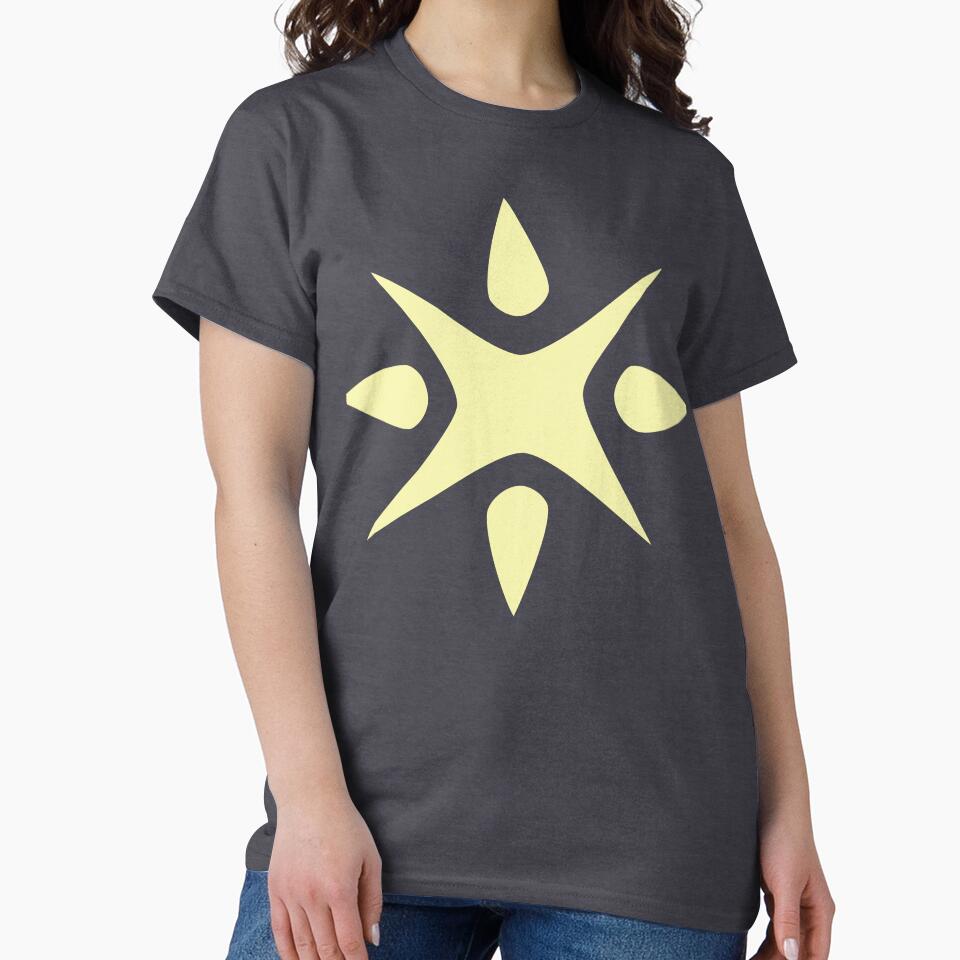 Large Geometric abstract snowflake in pale yellow by AngelDawnDesign