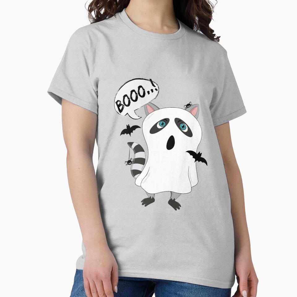 Cute Ghost Raccoon by atedesigns