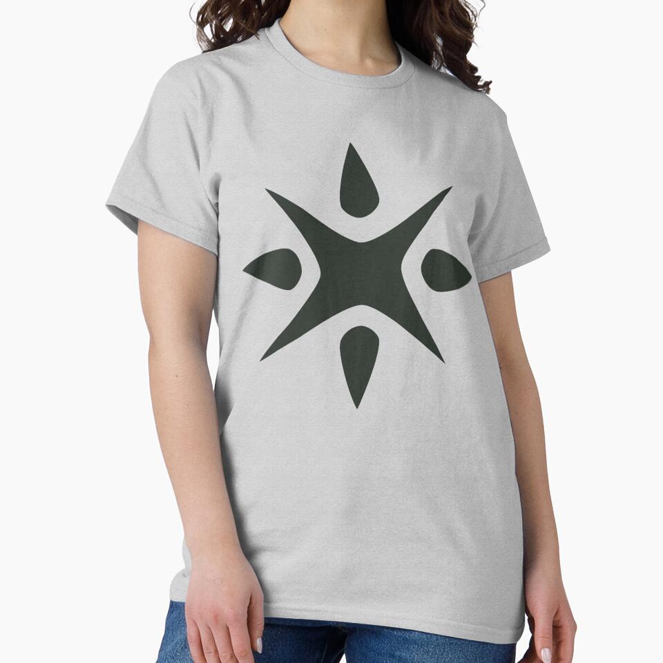 Large Geometric abstract snowflake in darkest green by AngelDawnDesign