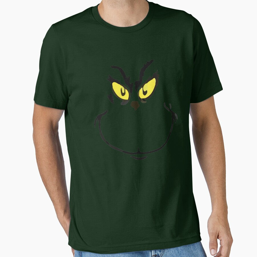Sour Grump Resting Face Funny Holiday Christmas Tee T-Shirt by TocaLuna