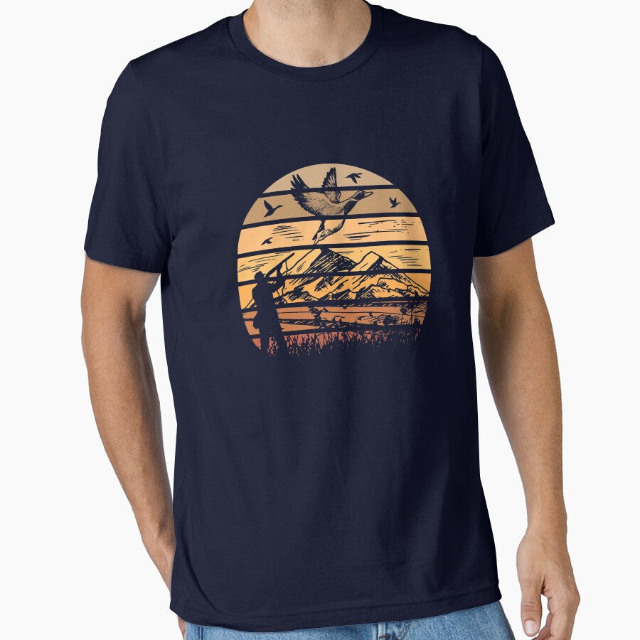Suns Up Retro Duck Hunter Sunset Duck Hunting Season Gear by DynamicDesign