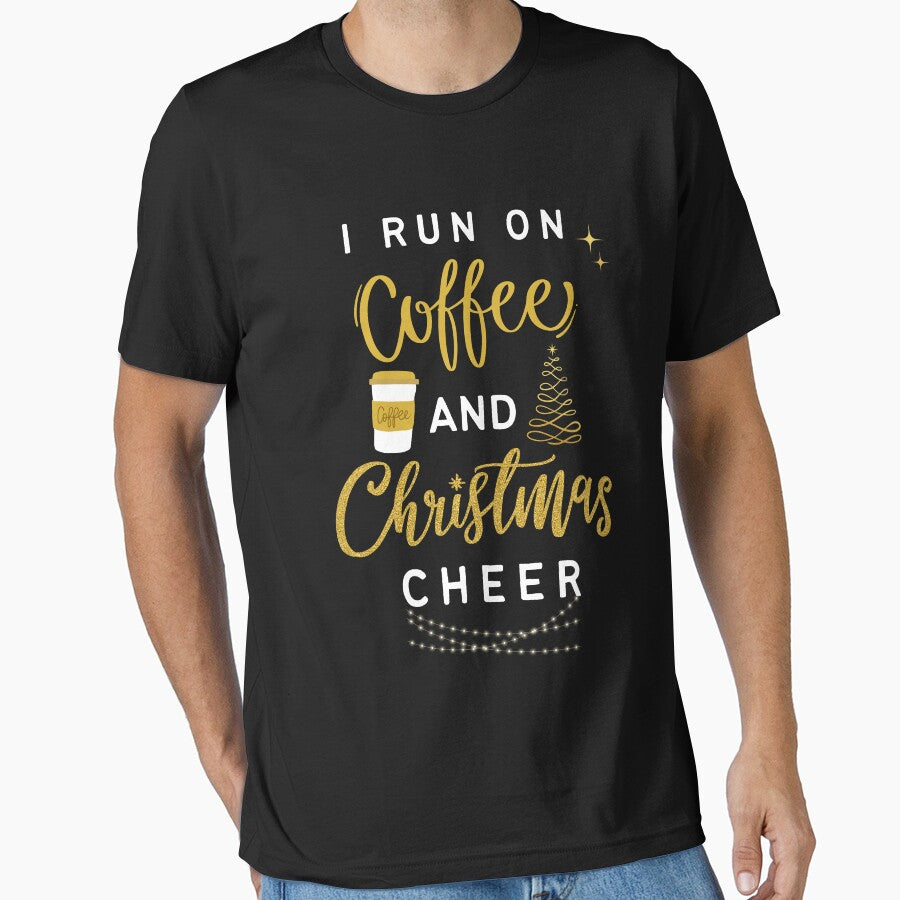 I Run On Coffee And Christmas Cheer - Merry Christmas Gift by ZACK ART