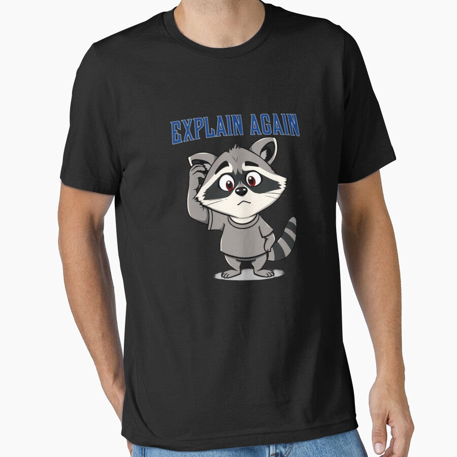 Funny Raccoon Meme Collection – Sarcastic Trash Panda Memes – Explain Again Confused Raccoon by MiraLumeStudio
