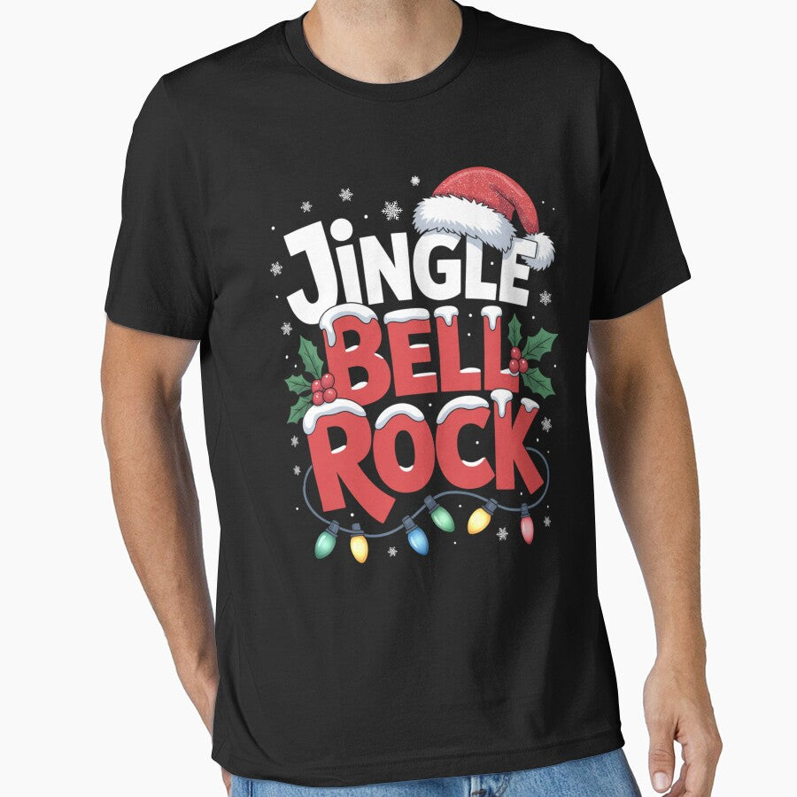 Jingle Bell Rock Christmas Holiday Art by FreshVibe Prints