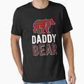 Daddy Bear Dad Red Buffalo Plaid Matching Family Christmas by 14thFloor