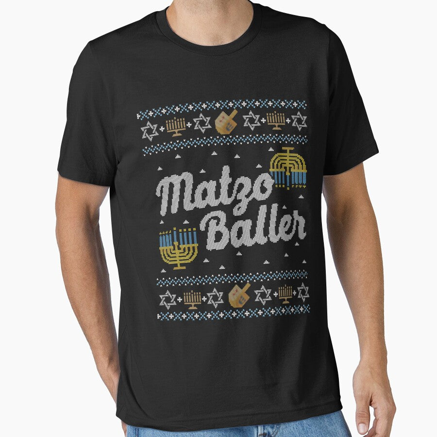 Ugly Hanukkah Sweater, Matzo Baller, Jewish shirt by taraJcreative