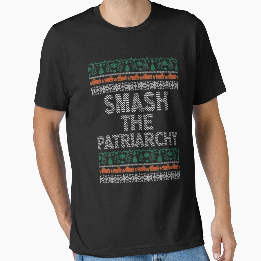 Smash the Patriarchy T-shirt,Feminist T-shirts, Funny Christmas For Women T-shirts,Birthday Gift Shirt, Gift Idea T-Shirt,Christmas Gift, T-Shirt by Djikou