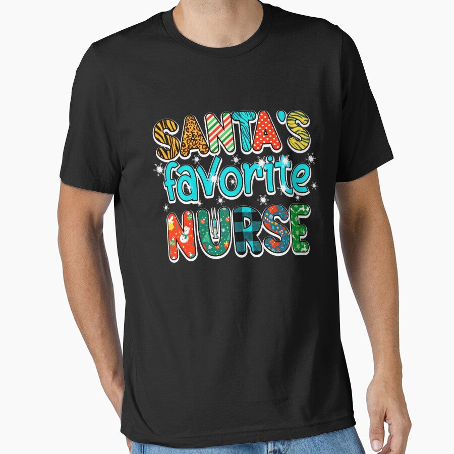 Retro Favorite Santas Merry Nurse Christmas Classic Vintage by Olincristie