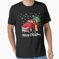 Red Truck Merry Christmas Tree Goldendoodle Christmas by smithrnguurur