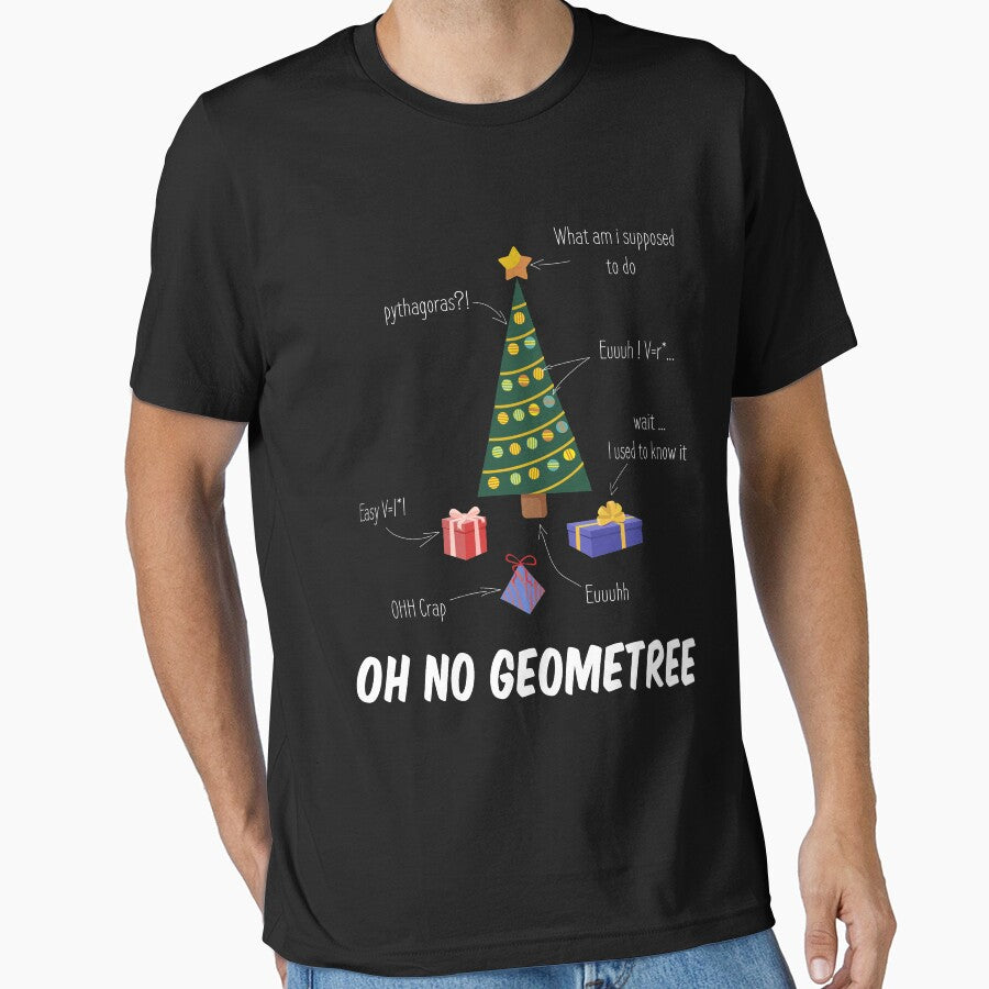 Funny Math Geometry Christmas Tree Funny Geometree Teacher by AshzShop