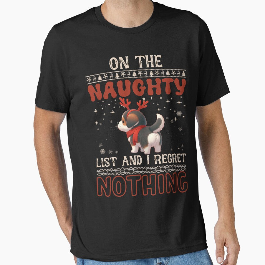 "Alaskan Malamute on the Naughty List: No Regrets Christmas Vibes" by Xhevahir