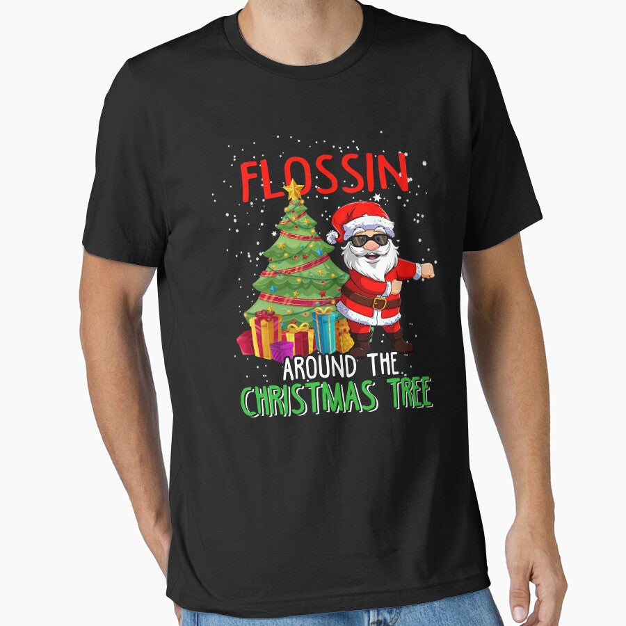 Flossing Santa Christmas Shirt, Christmas Shirt, Funny Christmas Shirt, Christmas Party Shirt by Nrlifecreations