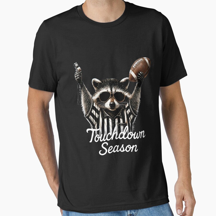 Raccoon referee touchdown season illustrated by oliviamaer
