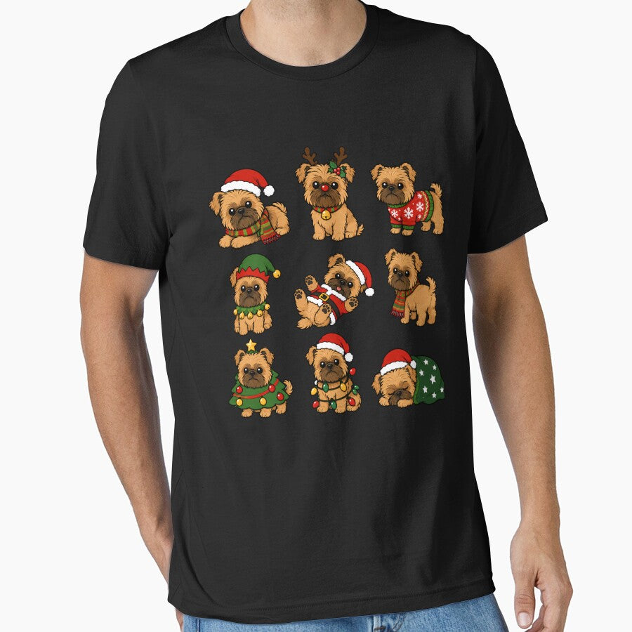 Funny Brussels Griffon Dog Christmas Holiday Xmas Mom Dad by rafaeltto