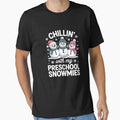 Chillin' With My Preschool Snowmies Teacher Christmas Men Women Kids by joyouartArt