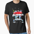 Shark Driving Christmas Tree Red Truck Shark Christmas by saldcharig