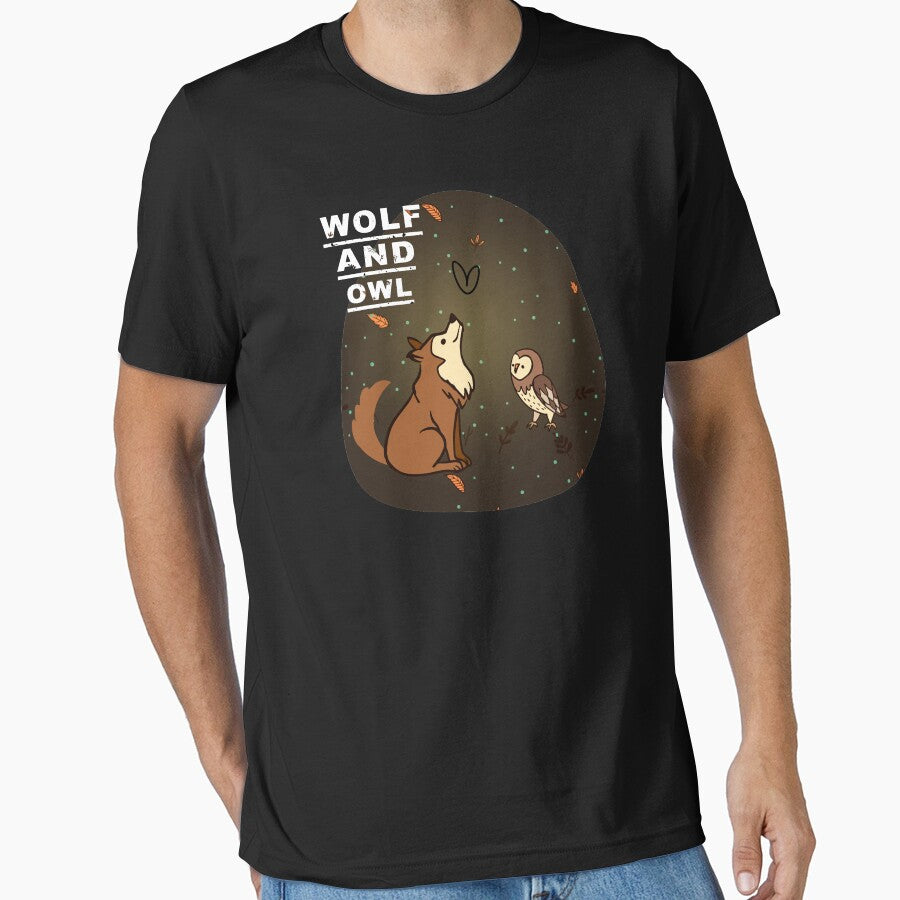 Wolf and owl - lovers animals wolf and owl, by JawadBaali