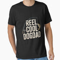 Reel Cool Dog Dad vintage funny fishing rod gifts for Dogdad by TAYLOROUSDALE