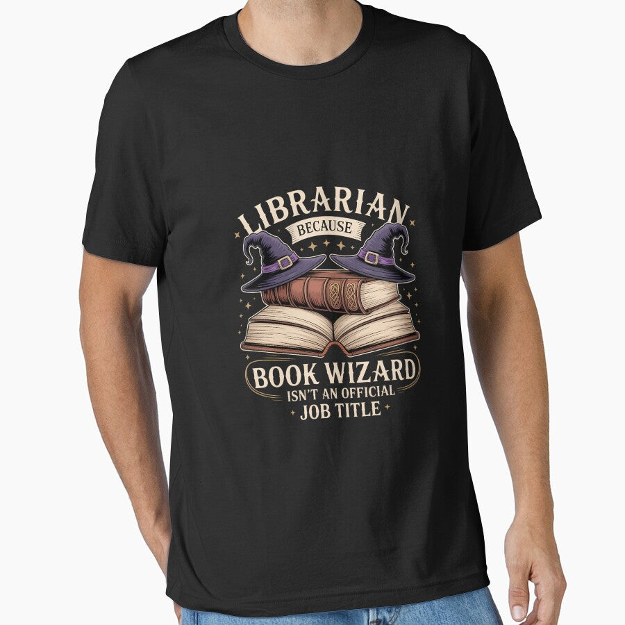 Womens Librarian Because Book Wizard - Funny Library by KarstenNoanra