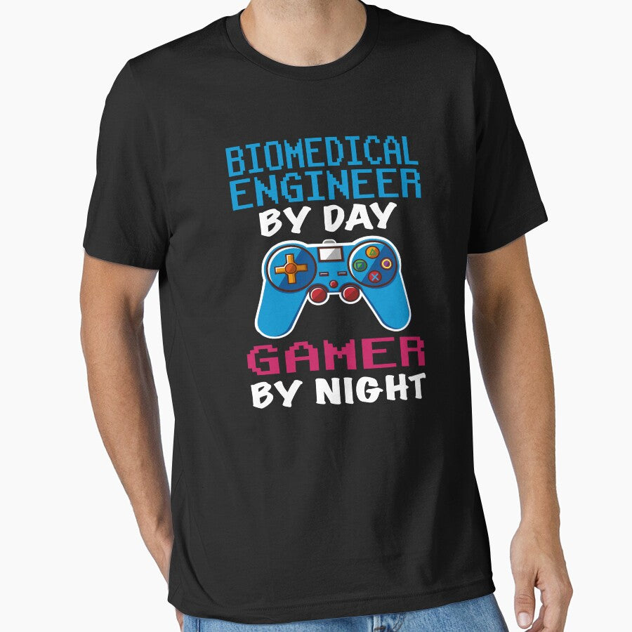 Biomedical  engineer Gift shirt, Biomedical  engineer Dad Husband Boyfriend Gift, Funny Biomedical  engineer by day Gamer By night christmas Birthday Gift Idea by xlnv