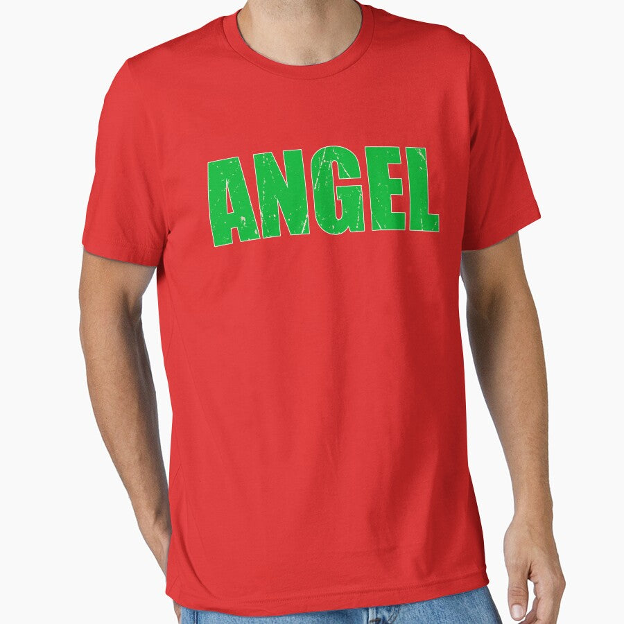 Angel Simple Christmas T Shirts Cute Funny Christmas T Shirt Gift For X Mas Holiday by arcadetoystore