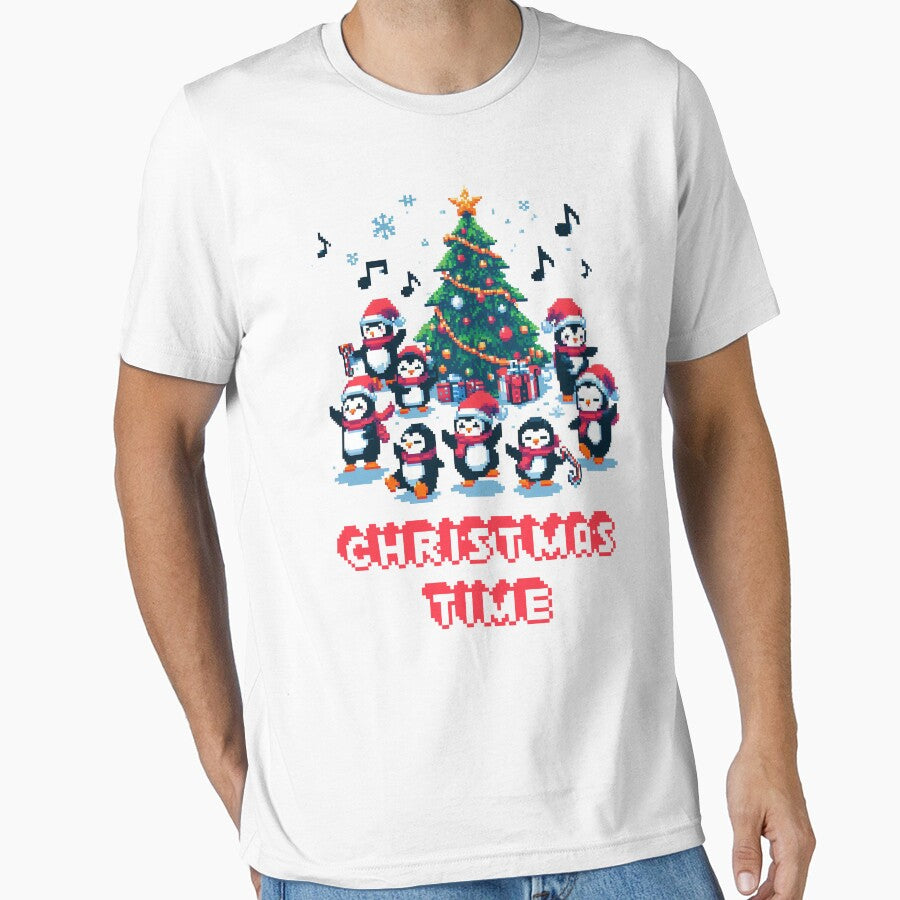 Merry Penguins' Jingle Dance Pixel Art by UnrealQuake