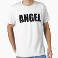 Simple Christmas T Shirts Angel Cute Funny Christmas T Shirt Gift For X Mas Holiday by arcadetoystore