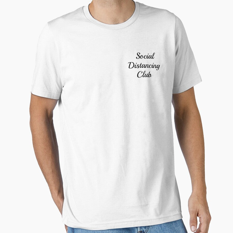 Social Distancing Club Social Club Unisex Tee by LuminoSky Creations