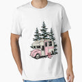 Western Christmas Camper Graphic Tee by SmokinGlue