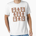 Checkered Gingerbread Man by vintagearttee
