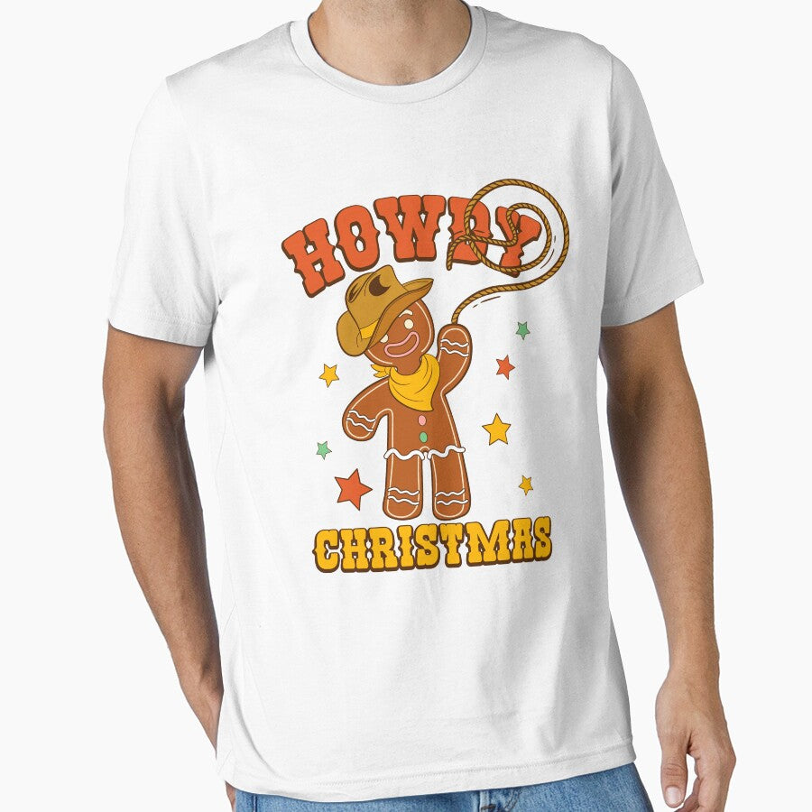 Retro Western Funny Howdy Merry Christmas Cookie Cowboy Xmas by BELASKRI STORE
