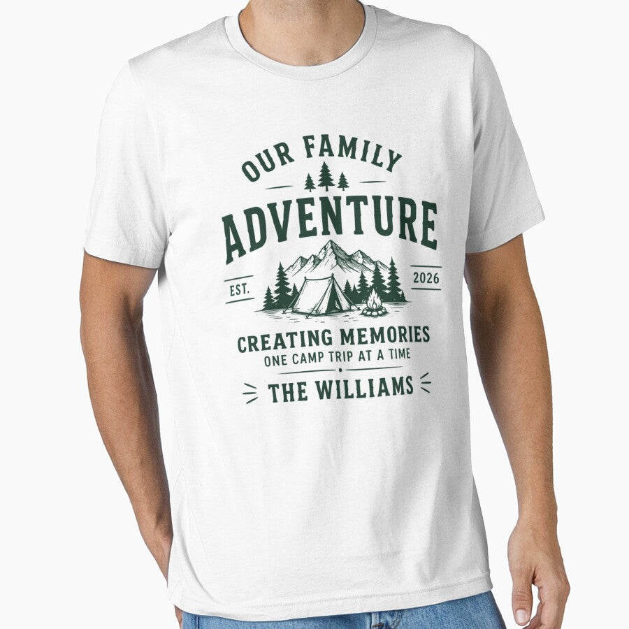 Our Family Adventure Camping Outdoor Nature Design by TeeVerse27