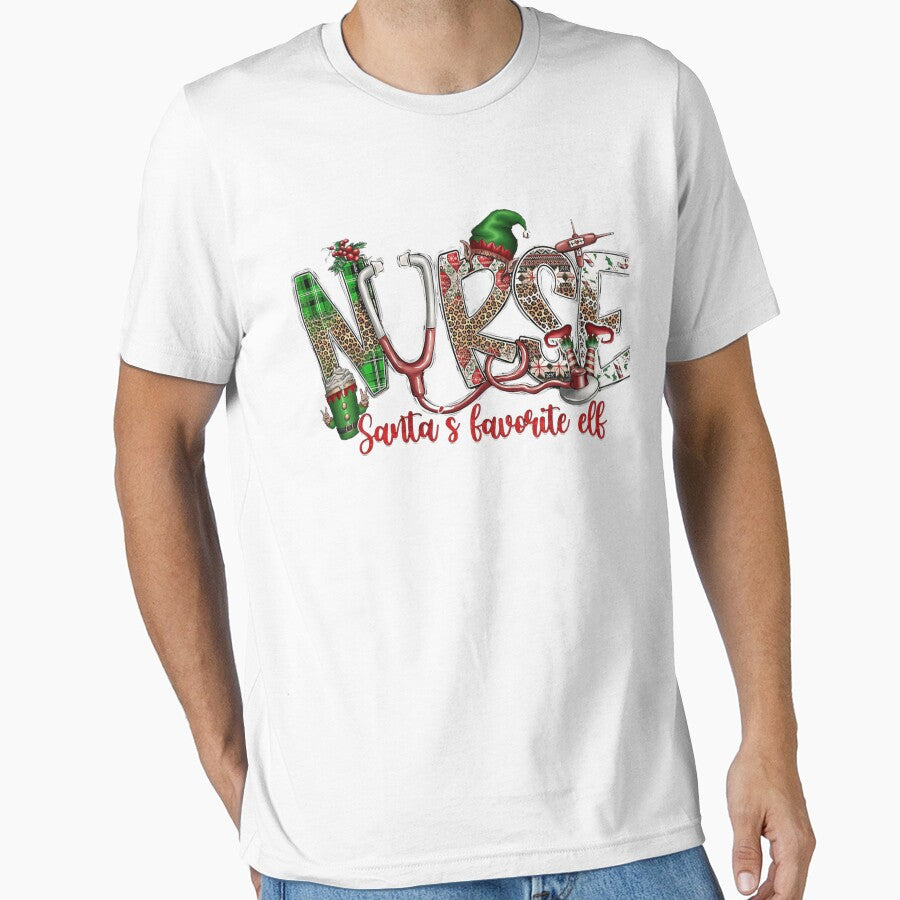 Retro Christmas Classic Nurse Favorite Merry Vintage Santas by Olincristie