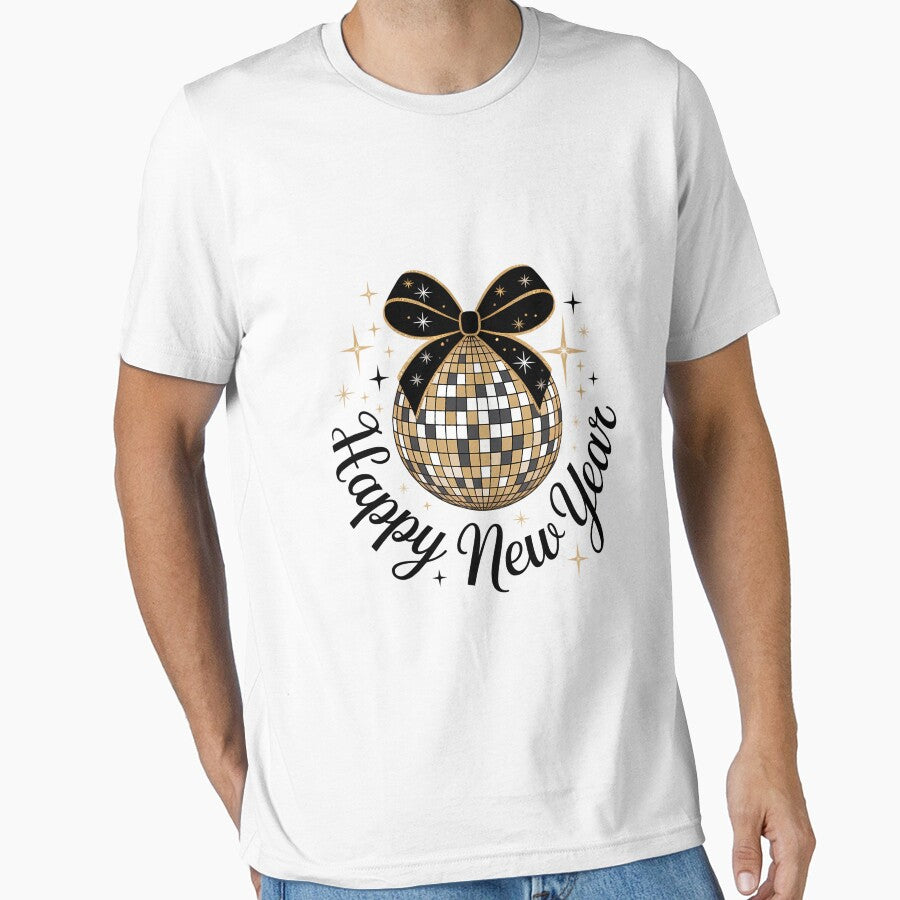 Happy New Year Coquette NYE Family New Years Disco Ball New Years Goodbye 2025 - 2026 Celebration by papertaless