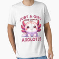 Cute Axolotl Lover Design - Just A Girl Who Loves Axolotls by Opheli-awould