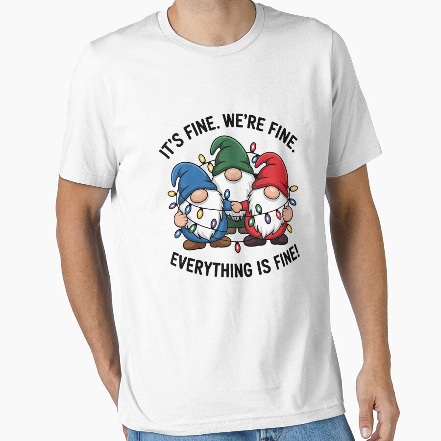 It's Fine We're Fine Everything Is Fine Gnome Teacher Xmas by angolinnArt