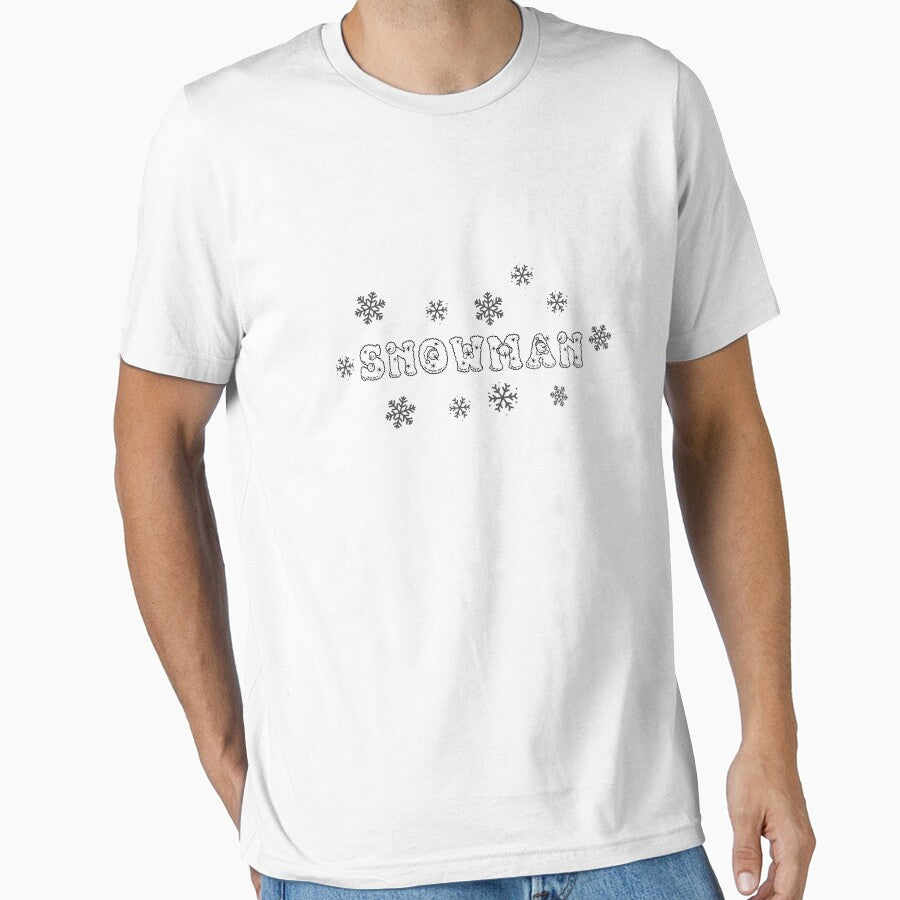 Snowman holiday t-shirt cute design by digitalbitcraft