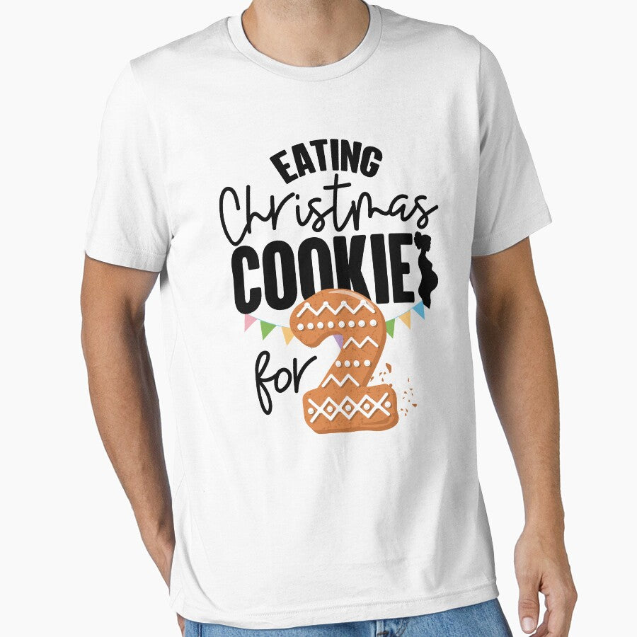 Eating Christmas Cookies For Two Eat Cookie For Baby by GravitiTees